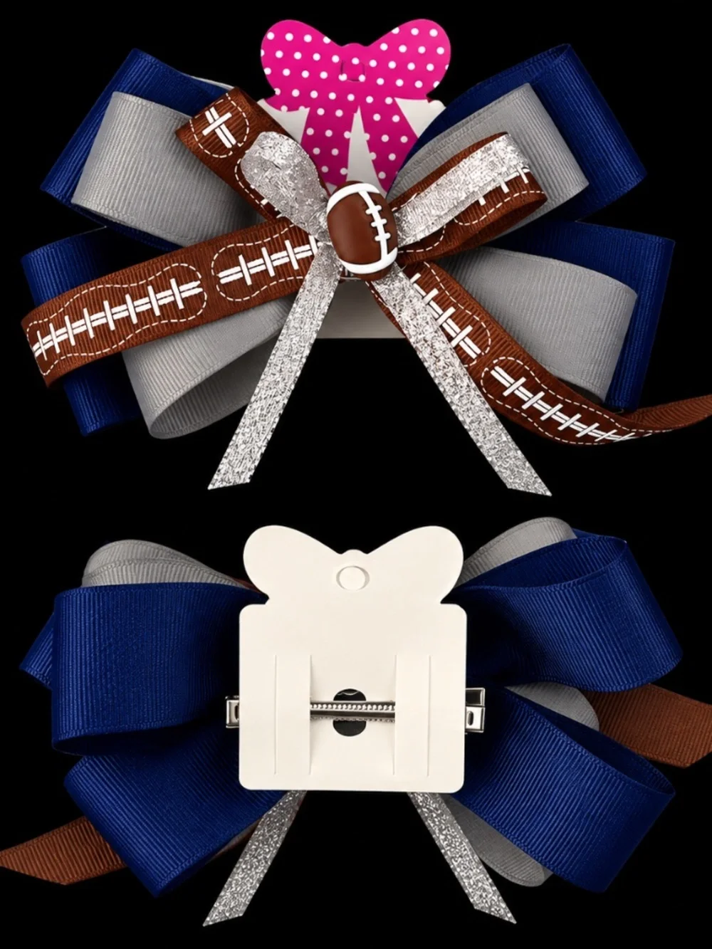 Football Season Inspired Hair Bow